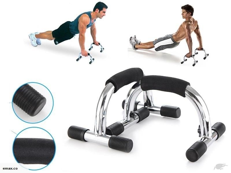 Picture of Combo Pack of 2 Pieces High Push Up Stand - Silver and Black