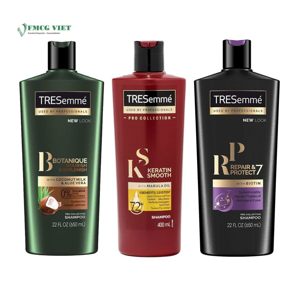 Picture of ORIGINAL-TRESemme Keratin Smooth Shampoo 1000 ml, With Keratin & Argan Oil for Straighter, Shinier Hair - Nourishes Dry Hair & Controls Frizz, For Men & Women