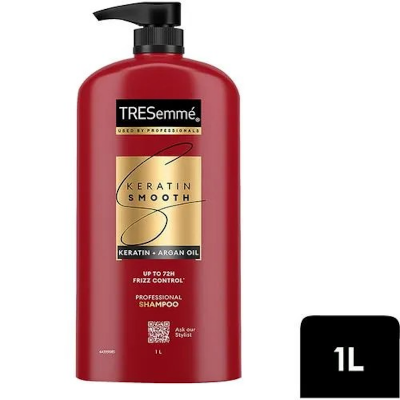 Picture of ORIGINAL-TRESemme Keratin Smooth Shampoo 1000 ml, With Keratin & Argan Oil for Straighter, Shinier Hair - Nourishes Dry Hair & Controls Frizz, For Men & Women