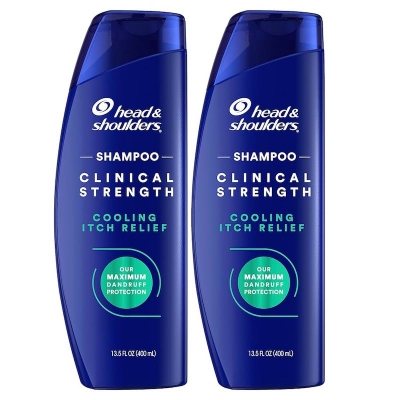 Picture of Original UK Head & Shoulders Clinical Strength Dandruff Shampoo, Selenium Sulfide Dandruff Defense, Intensive Itch Relief, Seborrheic Dermatitis Relief, Cooling Mentho , 13.5 Fl Oz Each 400mll