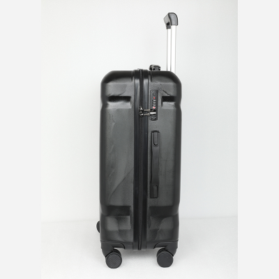 Picture of Travello Luxury Plus 24 Inch Ultra Light Weight Strong Build Quality Water-Resistant Double Caster Wheel Bigger Space Hardtop Luggage-Trolley Black