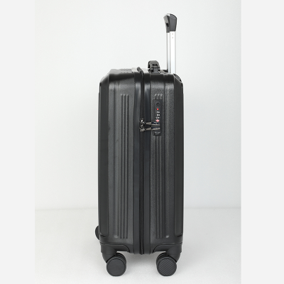Picture of Travello Royal Zipper Luggage 20" Unbreakable Body More Capacity Water Resistant Aluminum Luggage- Trolley Black