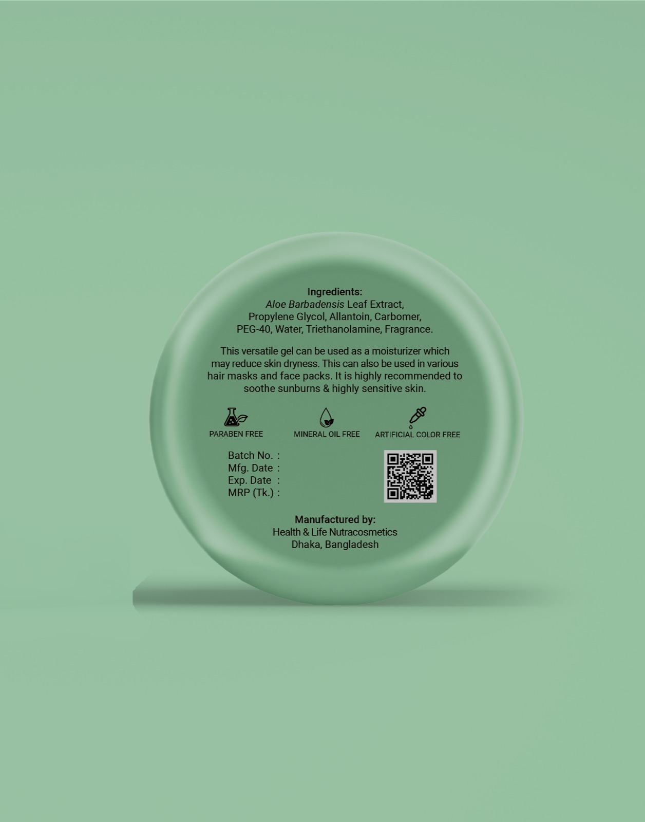 Picture of Bio Organic Rose Water 120ml and Aloe Vera Soothing gel 300ml Combo