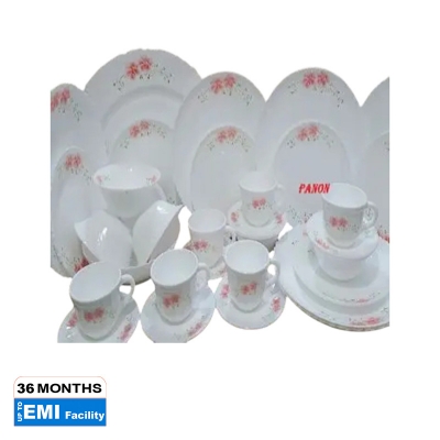 Picture of 52Pcs Pyrex Opal Glassware White Oven Save Dinner Set - Dinner Set