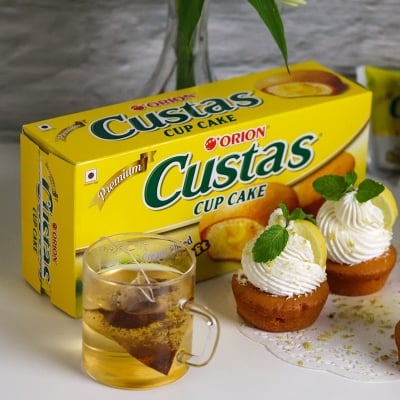 Picture of ORION Custas Cupcake - Korean snack cupcakes pack (6 cupcakes)138 g