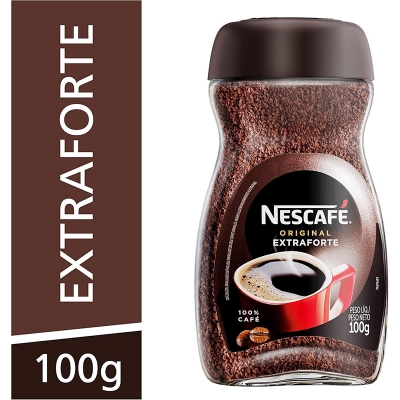 Picture of Nescafe Original Extraforte Coffee 100% Cafe Black & Brown Medium 100 g