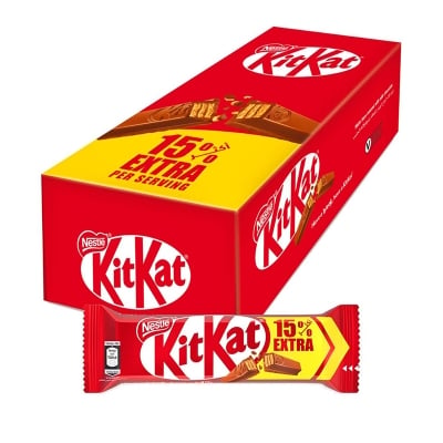 Picture of Nestle KitKat 2 Fingers Milk Chocolate Wafer + 15% Extra 18 PCS x 20.5 g  (Dubai)