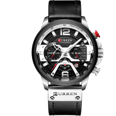 Picture of CURREN Watches Men Luxury Sport original leather choronograph active