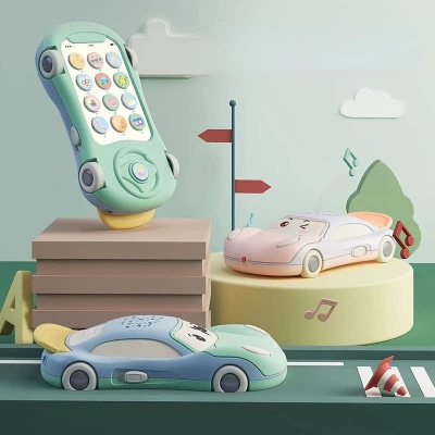 Picture of GRAPHENE Baby Cell Phone Toys for 1 Year Old Boy Musical Car Toys with Star ProjectorToy Phone Baby Toys 12 - 18 Months Early Education Learning Toys for 1 2 3 Years Old Boy Girl