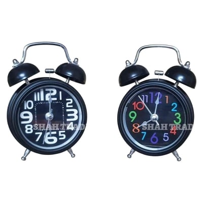 Picture of Twin Bell Table Clock.Loud Alarm Clock. for Home, Office, Decor, Showpiece Item Best for Kids & Students