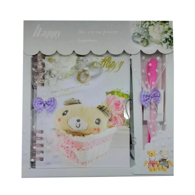 Picture of Lock Korean Creative Color Page Illustration Notebook - Stylish Notepad & Thoughtful Gift - Artistic Inspirational High-Quality