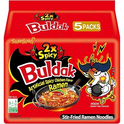 Picture of 2X Spicy Hot Chicken Flavor Korean Noodles (700 g)  1 pcs