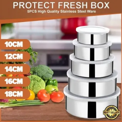 Picture of Stainless Steel Protect Fresh Box 5 Pieces x 1 Set