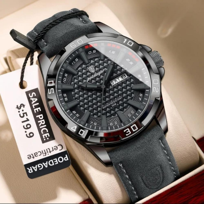 Picture of Poedagar Men’s Luxury Leather Watch Stylish Waterproof and Premium Watch 895