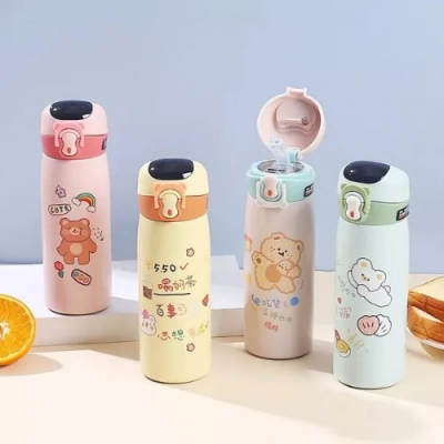 Picture of 450ml STAINLESS STEEL INSULATED FLASK WITH TEMPERATURE DISPLAY WATER BOTTLE
