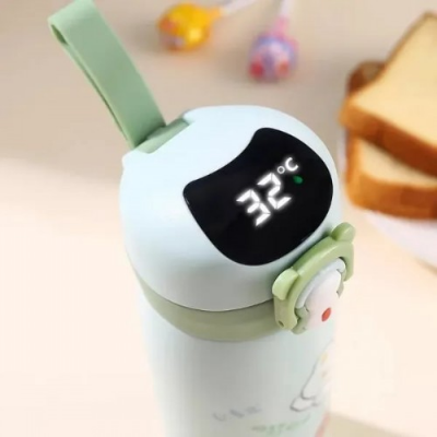 Picture of 450ml STAINLESS STEEL INSULATED FLASK WITH TEMPERATURE DISPLAY WATER BOTTLE