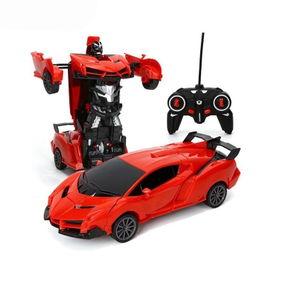 Picture of 1/18 RC Car 2 in 1 Transformation Robots Model remote control Car Racing Car Toys Fighting Toys Gift