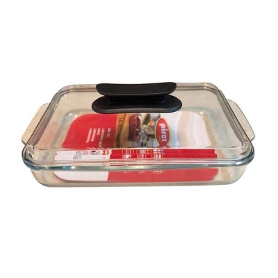 Picture of Oven Proof Glass Serving Dish with Glass Lid - Transparent