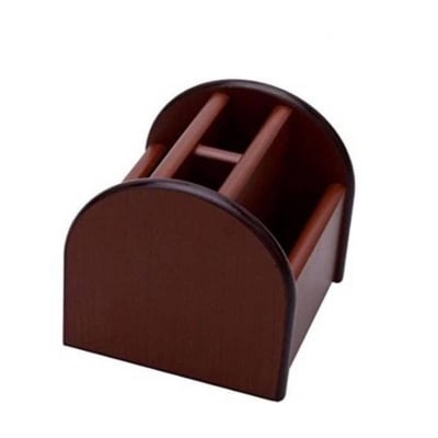 Picture of 360 Degree Rotation Multi-Functional Wooden Pen Stand, Card Holder - 8017
