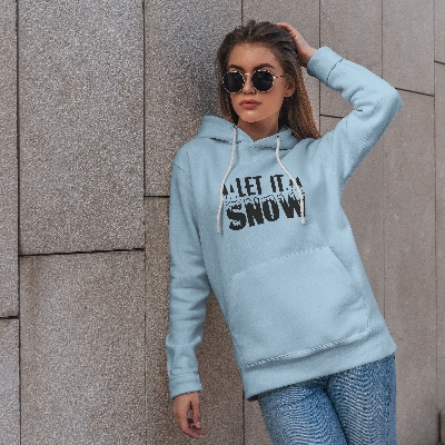 Picture of Winter Whisper Ladies Hoodie - Sky Blue
