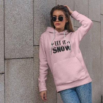 Picture of Winter Whisper Ladies Hoodie - Pink