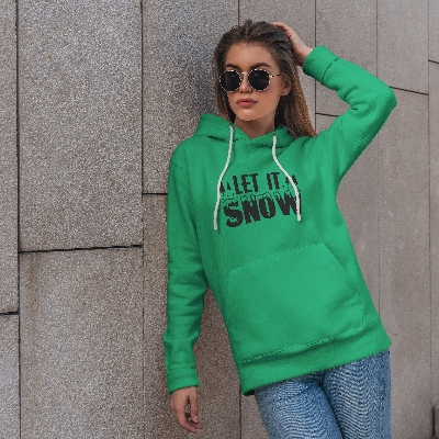 Picture of Winter Whisper Ladies Hoodie - Green