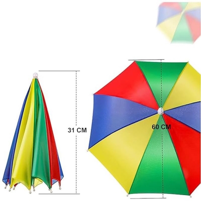 Picture of Umbrella Cap Hands Free Adjustable Elastic fits all ages men women