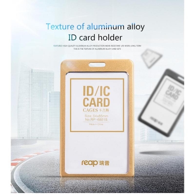 Picture of 1 PCS Reap Aluminum Name Badge Holder Vertical ID Card holder