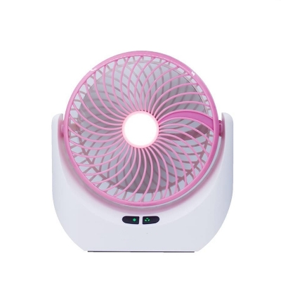 Picture of Led Light Multi Function Powerful Rechargeable Table Desk Fan - (MULTI COLOUR) Assorted