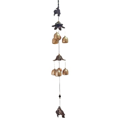 Picture of Wind Chime, Metal Vintage Good Luck Wind Chimes for Outdoor Garden Indoor Room Feng Shui Wind Bell Decoration