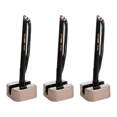 Picture of 3 PCS Deli Desk Pen 0.5mm Gel Pen Business Black Desk Counter Table Gel pens