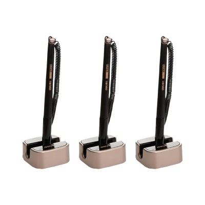 Picture of 6 PCS Deli 0.5mm Gel Pen Business Black Desk Counter Table Gel pens for bank Elegant plastic pen