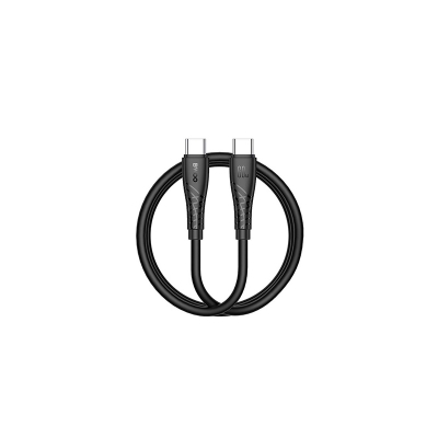 Picture of Bwoo BO-X318C-C USB Type-C Male to Male, 1 Meter, Black Charging & Data Cable