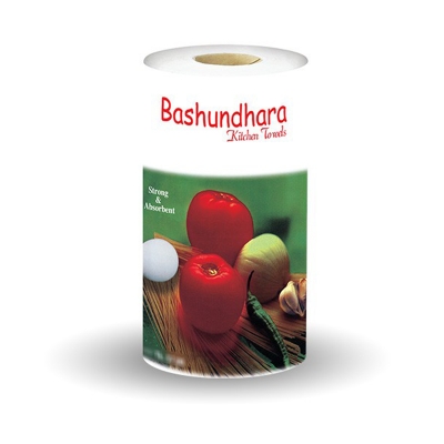 Picture of Bashundhara Kitchen Towels Twin Pack White (2 Roll)