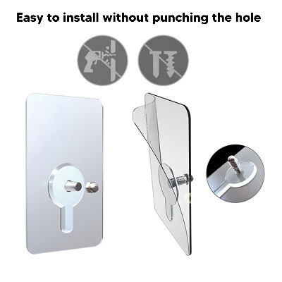 Picture of Hook Non-Marking Screw 10Pcs Punch-Free Wall Stickers Home Seamless Nail With Nut And Nut Cap