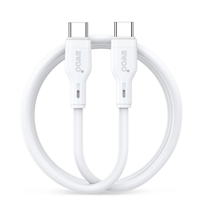 Picture of Bwoo BO-X286CC USB Type-C Male to Male, 1 Meter, White Charging & Data Cable