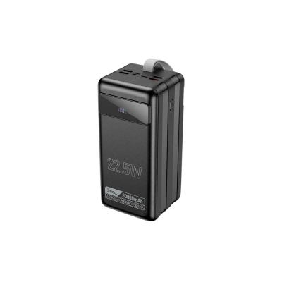 Picture of HOCO DB50 80000mAh Fast Charging Power Bank | 2 Type-C / 4 USB Ports | 22.5W PD/QC | LED Display & Flashlight – Black