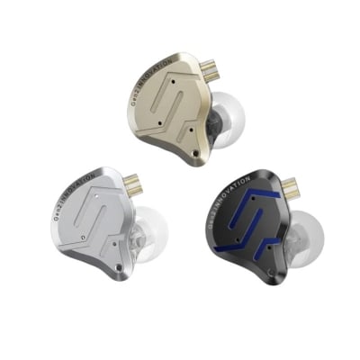 Picture of KZ | ZSN Pro 2 | Hybrid 1BA+1DD Wired In-Ear Monitor (IEM) with Mic | 10mm Dynamic + 30095 BA | Detachable 0.75mm 2-Pin, 3.5mm | Silver-Plated Cable | 26Ω, 108dB, 20–40kHz | Zinc-Alloy Faceplate & Resin Shell.