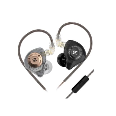 Picture of KZ | EDX Pro X | Wired In-Ear Monitor (IEM) | Super-Linear Single Dynamic Driver | Detachable 0.75mm 2-Pin Cable | In-Line Mic & Control | 3.5mm Plug | 23Ω, 108dB, 20–40kHz | Hi-Fi Bass for Music & Gaming