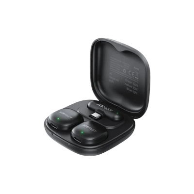 Picture of ACEFAST | R1 Wireless Lavalier Microphone (2 Mics + 1 Receiver) | USB-C | 48kHz/24-bit, AI Noise Reduction | 50m Range, 25ms Low Latency | 8h Mics + 48h Case | For Android & iPhone 15/16