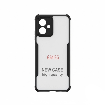 Picture of For Motorola moto G54 5G / Motorola Moto G64 Edge-Reinforced Shockproof Cushion Back Clear Hybrid Transparent Hard Cover Casing-E_store
