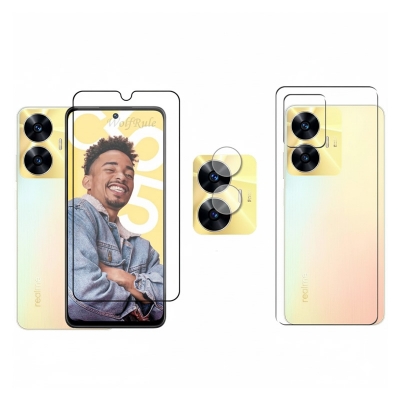 Picture of 3in1 Combo For Realme C55 Screen Protector + Ultra Thin Back Poly + Camera Glass