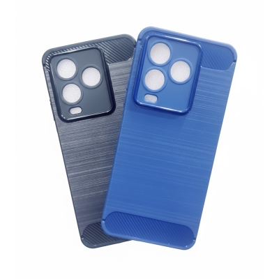 Picture of For Walton NEXG N25 Carbon Silicone Back Cover Spigen Style Core Armor Case For Walton N25 Phone Case