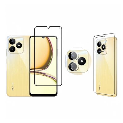 Picture of 3in1 Combo For Realme C53 Screen Protector + Ultra Thin Back Poly + Camera Glass