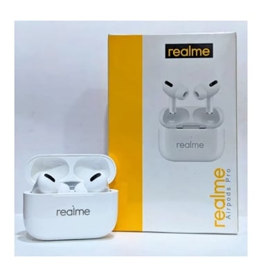 Picture of Airpods Pro Realme TWS Wireless Earbuds 5.0 Bluetooth Headphone Earphone -white