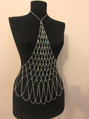 Picture of Stylish Addition - Parallel top fashionable stylish sexy stylish women body jewellery top bikini bra beach ware - Modern - Choice Expression