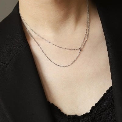 Picture of Dabble layered stylish women necklace jewellery chain fashion chain necklace