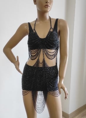 Picture of Lavish indulgent - Dashing women body jewellery chain fashion body herness beach wear bikini chain - Sensible - Must Have