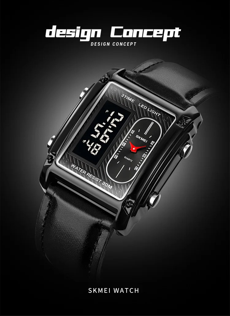 Picture of SKMEI 1868 Multiple Time Digital Analog Watch