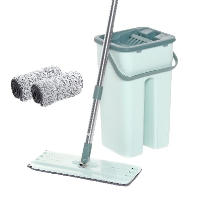 Picture of Floor Cleaning Flat Mop with 2 Microfiber Pad